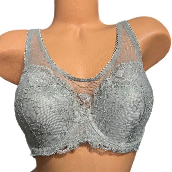 Victoria's Secret Other - Victorias Secret Dream Angels Lined Demi Lightly Padded Lace bra gray 34DD
